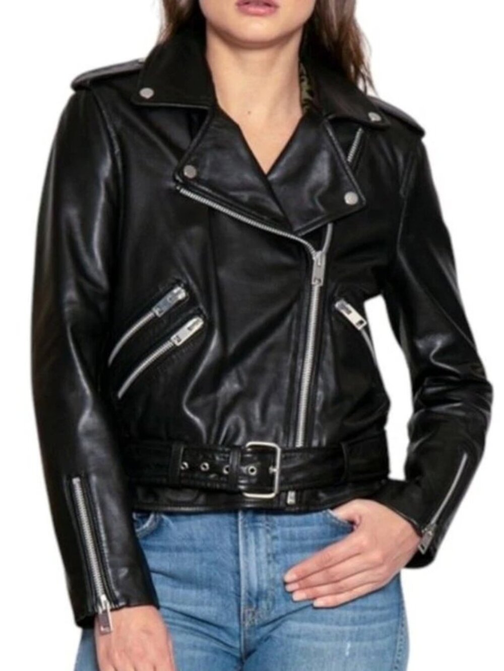 Walter Baker Allison Leather Moto Jacket | Black | Size S | Nwot